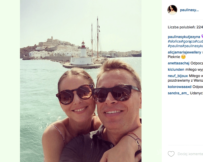 Paulina Sykut z mężem na Instagramie pokazała zdjęcie z wakacji na Ibizie