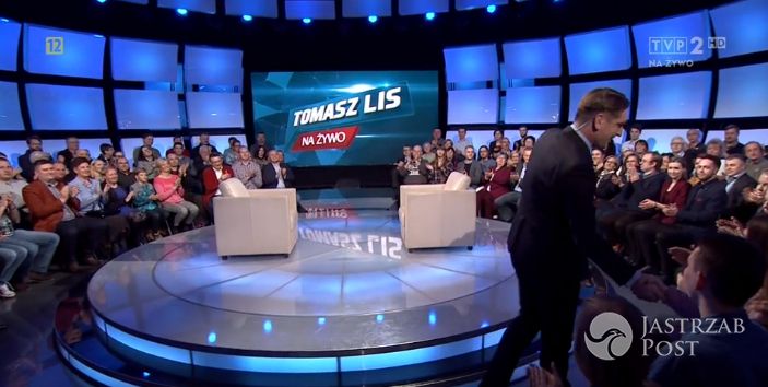 Tomasz Lis, screen z programu "Tomasz Lis na żywo"
