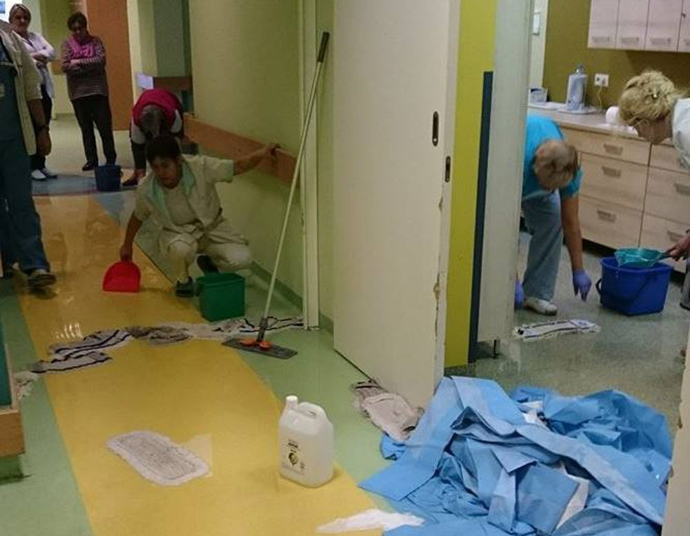 Ukradł kran i zalał odział ratunkowy szpitala w Łodzi