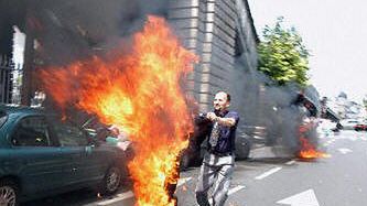 Demonstrantka podpaliła się na znak protestu