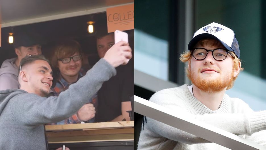 Ed Sheeran (po prawej) ma przedsiębiorczego sobowtóra
