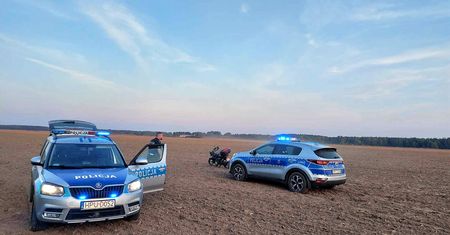 Policyjny pościg za pijanym motocyklistą