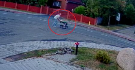Wielkopolskie. Wózek z dzieckiem pędził po ulicy. Strażak rzucił się na ratunek