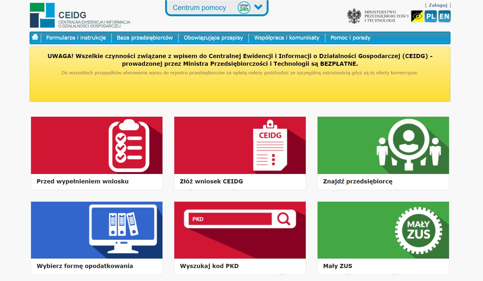 Dodatkowe informacje o firmie można znaleźć na stronie CEIDG, posługując się np. NIP-em 