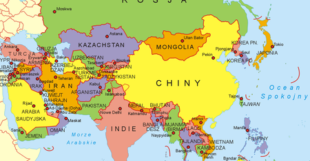 Test z geografii. Odgadnij zaznaczone miasta