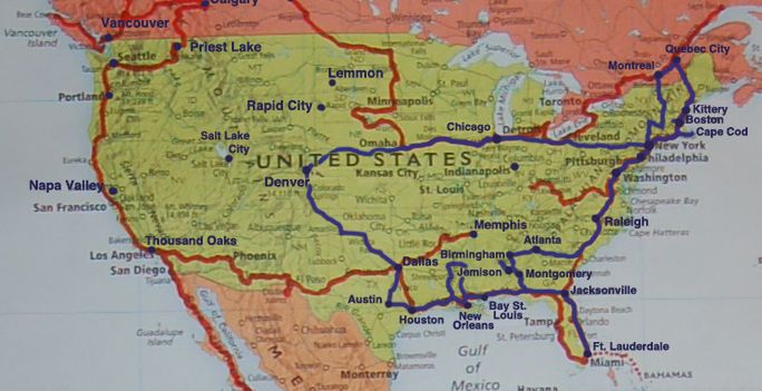 Znajdziesz na mapie znane amerykańskie miasta? Sprawdź się