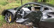 Ferrari wylądowało w rowie. Tuż po tym, jak je odebrał z salonu