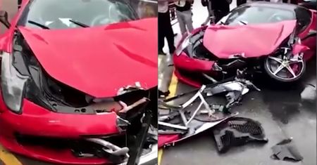 Wypożyczyła Ferrari na ślub. Po chwili je skasowała