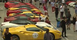 Kilkadziesiąt Ferrari przejechało przez Polskę