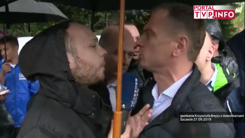 Dziennikarz Radia Szczecin i Sławomir Nitras (PO).