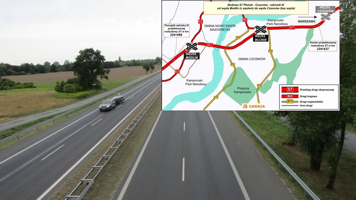 Rusza trzeci z przetargów na S7 Płońsk - Czosnów