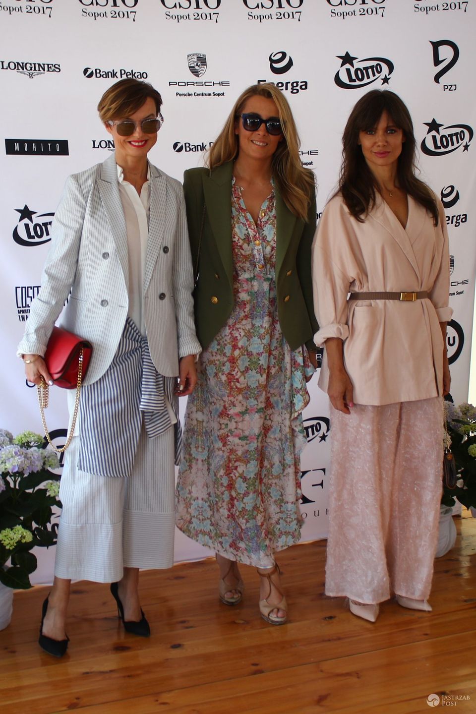Kinga Rusin, Kasia Sokołowska, Karolina Ferenstein-Kraśko, na CSIO Sopot 2017