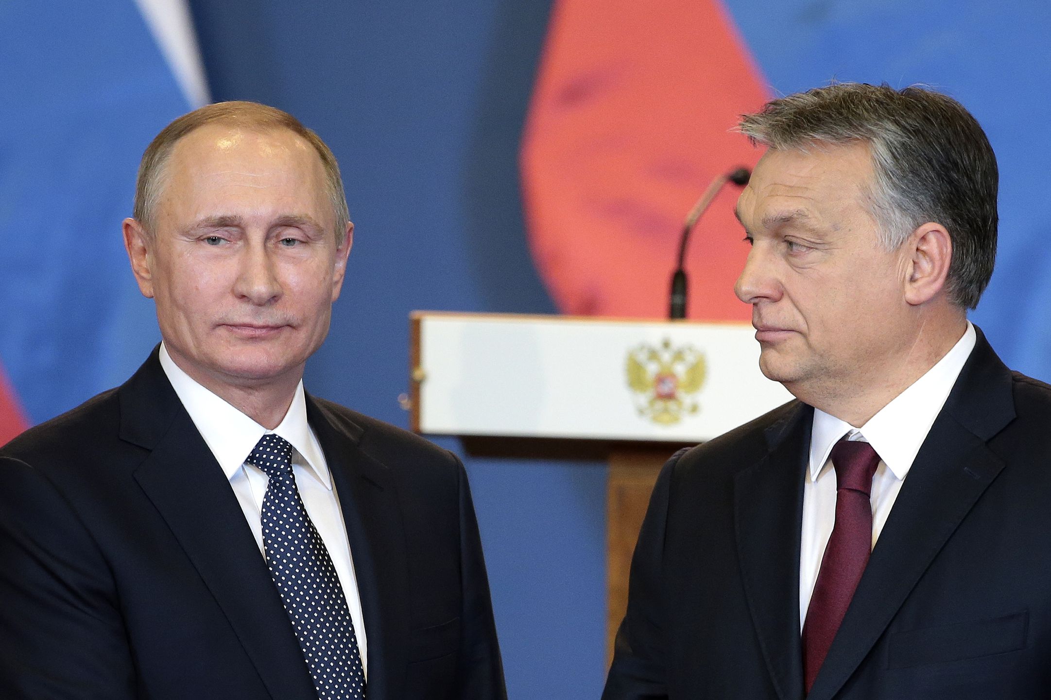 Prezydent Rosji Władimir Putin i premier Węgier Victor Orban.