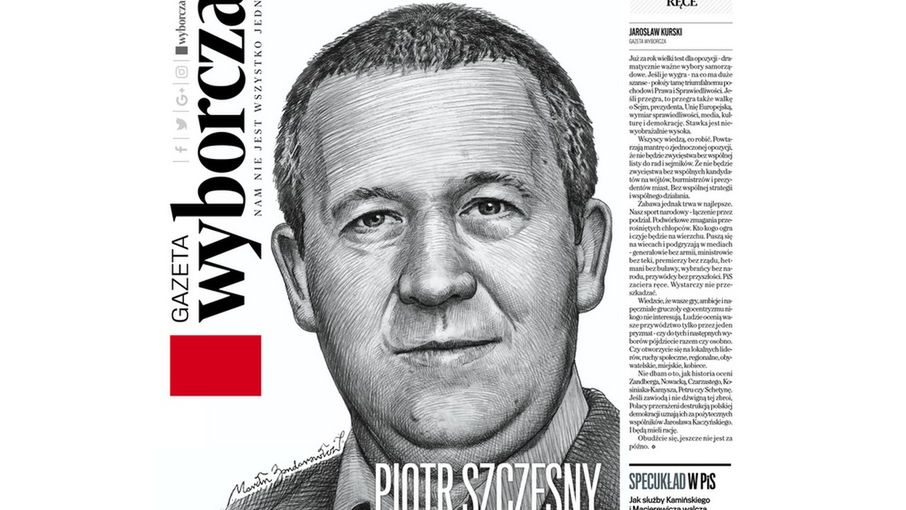 Okładka weekendowego wydania Gazety Wyborczej