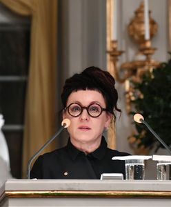Sztokholm. Olga Tokarczuk podczas wykładu: ten, kto ma i snuje opowieść - rządzi