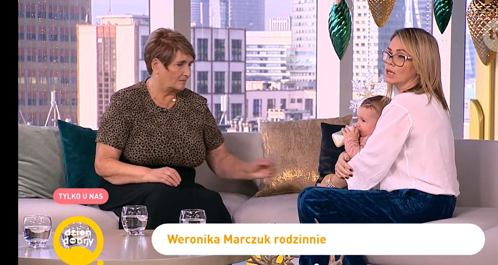 Weronika Marczuk z mamą i córką w Dzień Dobry TVN