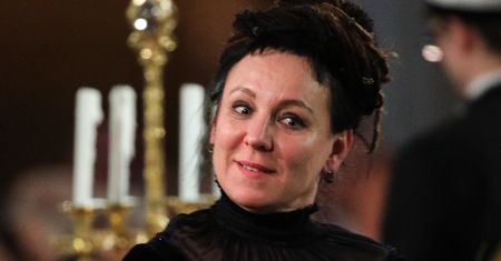Olga Tokarczuk z rodziną na noblowskim bankiecie. Zrobili sobie selfie