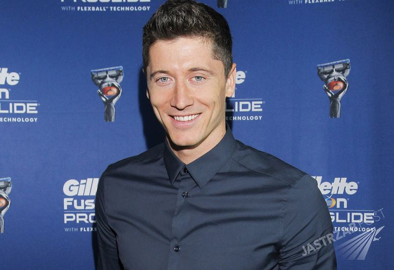 Robert Lewandowski, konferencja marki Gillette fot. AKPA