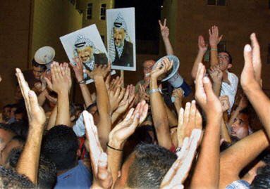 Palestyńczycy w obronie Arafata