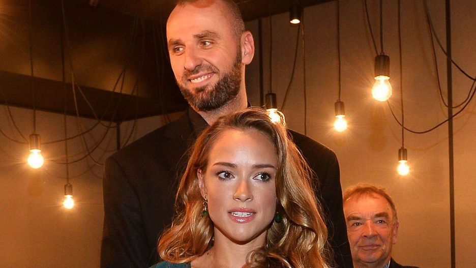 Marcin Gortat i Alicja Bachleda-Curuś na imprezie inaugurującej tegoroczną edycję festiwalu Visa Kino Letnie