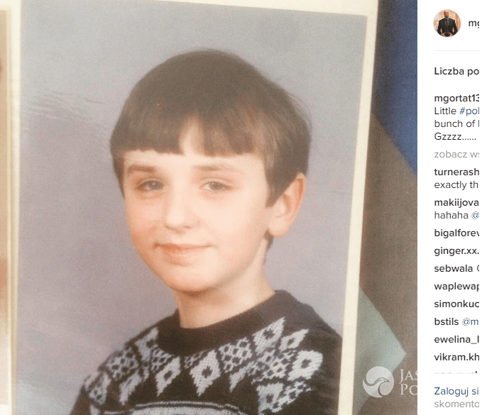Marcin Gortat pokazał zdjęcie z dzieciństwa