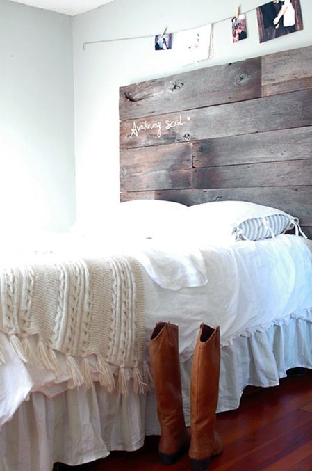 Salvaged Barnwood Headboard