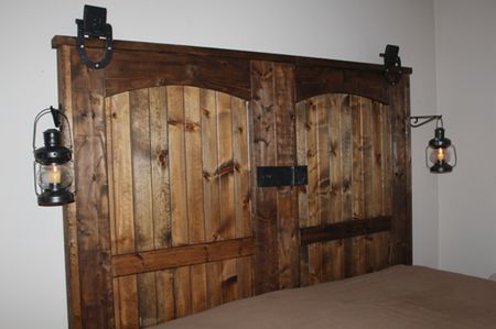 Rustic Wood Headboard