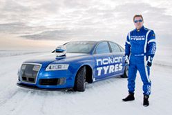 Audi RS6 na oponach Nokian pobiło rekord prędkości na lodzie