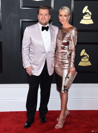 James Corden z żoną Julią Carey - Grammy 2017