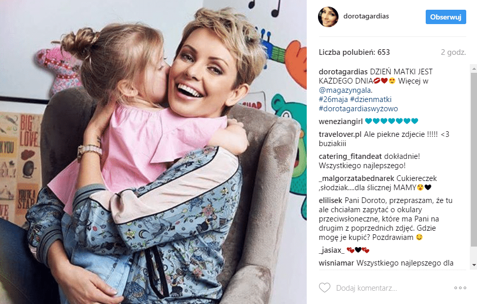 Dorota Gardias w Dzień Matki