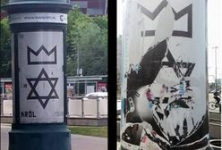 Zrywają plakaty, bo widzą gwiazdę Dawida. "Trzeba to palić"