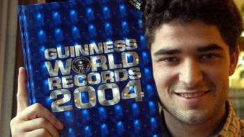 Jędrzej Cytawa, który trafił do Księgi Rekordów Guinnessa 2004