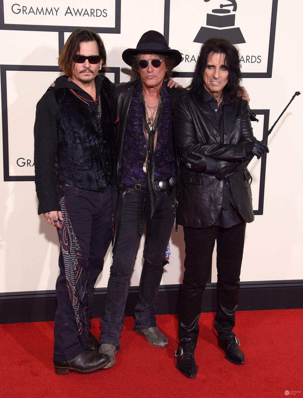 Hollywood Vampires: Johnny Depp, Joe Perry, Alice Cooper - Grammys 2016