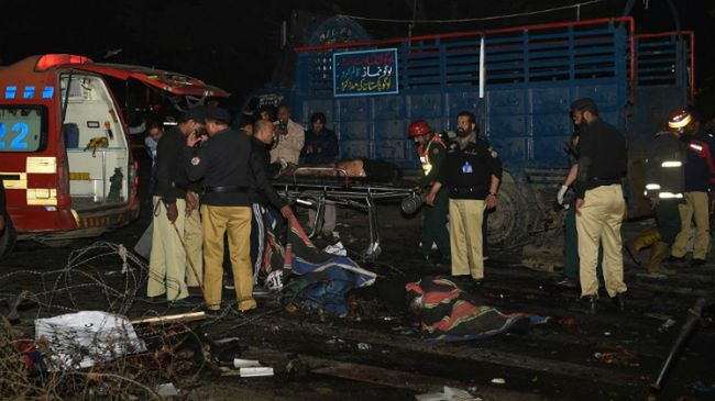 Miejsce wybuchu w Lahaur