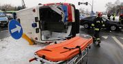 Poważny wypadek karetki. W środku byli ratownicy i pacjent
