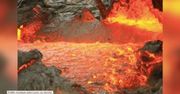 Gorąca lawa wylewa się z wulkanu Kilauea