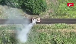 Potężna eksplozja. Ukraińskie wojsko wysadziło rosyjski czołg amerykańskim pociskiem