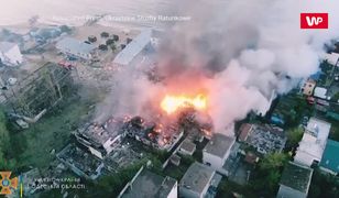 Atak rakietowy w Odessie. Na wideo widać skalę zniszczeń