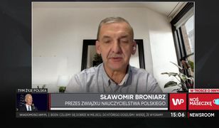 Sławomir Broniarz o nauczaniu zdalnym w klasach 1-3. Prezes ZNP mówi, że "500 zł brzmi jak żart"