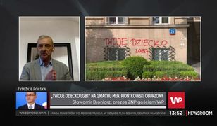 Sławomir Broniarz o napisach na gmachu MEN: "Dramat pozostanie"