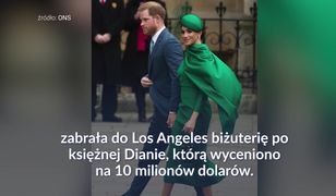Meghan zabrała biżuterię po księżnej Dianie do Los Angeles