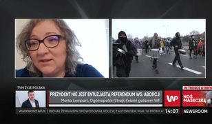 Marta Lempart o pomyśle referendum ws. aborcji. Aktywistka o słowach Andrzeja Dudy