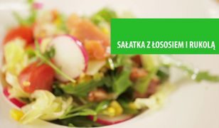 Sałatka z łososiem i rukolą