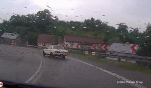 Nieudana próba złapania na stłuczkę, latające auto za milion złotych i wypadki z polskich dróg