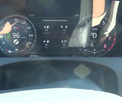 Jaguar F-Pace SVR 5.0 V8 550 KM (AT) - pomiar zużycia paliwa