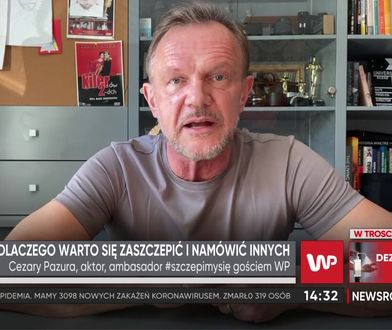 Cezary Pazura o szczepionkach: "Nie zwracałem uwagi na to, którym preparatem będę szczepiony"