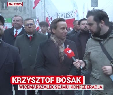 Kaczyński na Marszu. Bosak komentuje