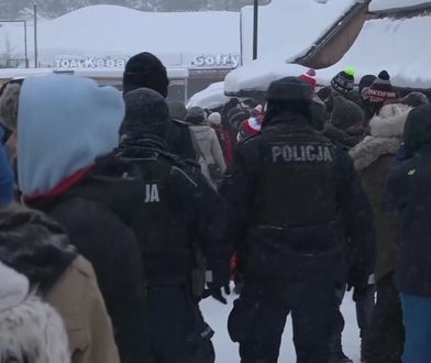 Skoki narciarskie. Zakopane. Mnóstwo kibiców pod Wielką Krokwią. Apele policji nie pomogły