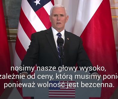 Spotkanie Andrzej Duda - Mike Pence. Wiceprezydent USA zacytował Wałęsę
