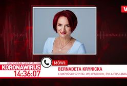Koronawirus w Polsce. Bernadeta Krynicka podtrzymuje krytyczną opinię: "szpital jest nieprzygotowany"